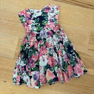 Zimmermann Strapless Floral Dress